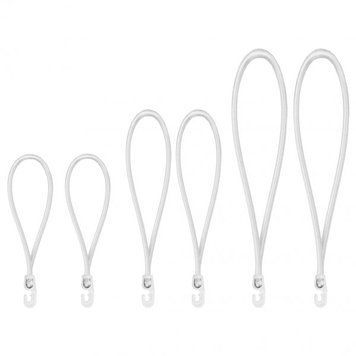 Набір гумових петель 18см, 25см, 40см з гачком PVC BUNGEE CORD HOOK, BCH3-04SET1WH-B BCH3-04SET1WH-B фото