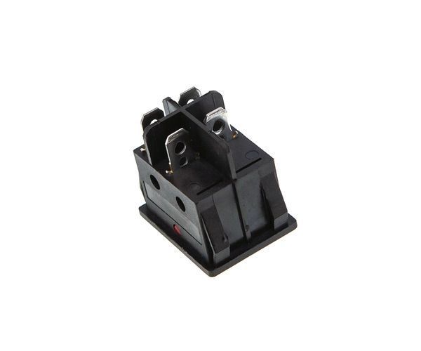 Кнопка KCD4 широка (250V, 16A, 4 контакти) P2-0180 фото
