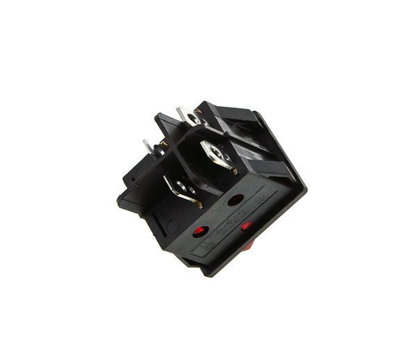 Кнопка KCD4 широка (250V, 16A, 4 контакти) P2-0180 фото