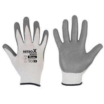Рукавички захисні NITROX WHITE нітрил, розмір 9, RWNWH9 RWNWH9 фото