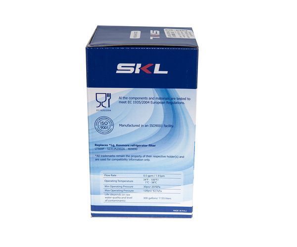 Фільтр води SKL RWF050UN для холодильників LG, Kenmore - 5231JA2002A / 469890 / LT500P X15-0302 фото