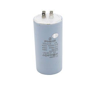 Конденсатор CBB60 100 мкФ 450V, з клемами (Piranil) H1-0028 фото