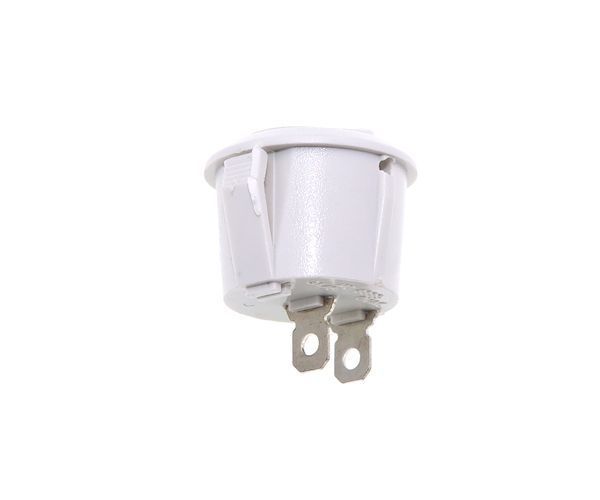Кнопка кругла (250V 3A) біла, 2 контакти P2-0125 фото
