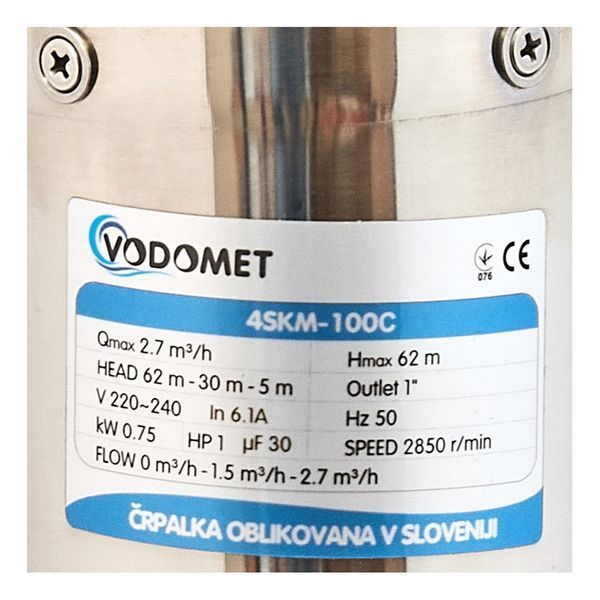 Вихровий насос Vodomet 4SKM-100C (VO4174) VO4174 фото